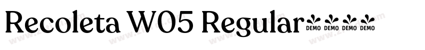 Recoleta W05 Regular字体转换